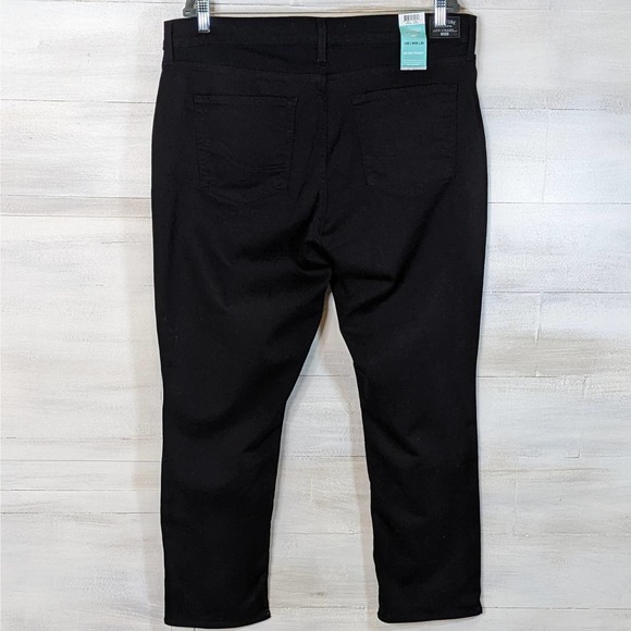 Levi Strauss Signature Black Mid Rise Straight Pants Size 20S 35"Wx 32"L NWT - Picture 2 of 6